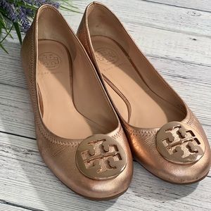Tory burch espadrilles (rose gold in color)